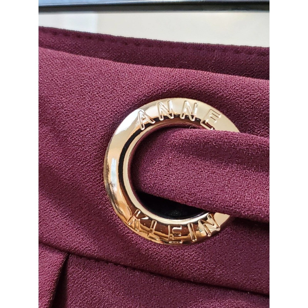 Anne Klein Women's Red Solid Polyester Straight L… - image 5